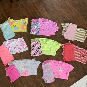 Huge bundle lot of toddler girls summer outfits size 3t!